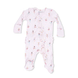 Petite Ballet - 2 Way Ruffle Front Zipper Footie