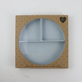 Baby Plate with Suction and  Divided Portions (Sky)