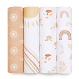 Aden + Anais Organic Muslin Swaddle - 4pk