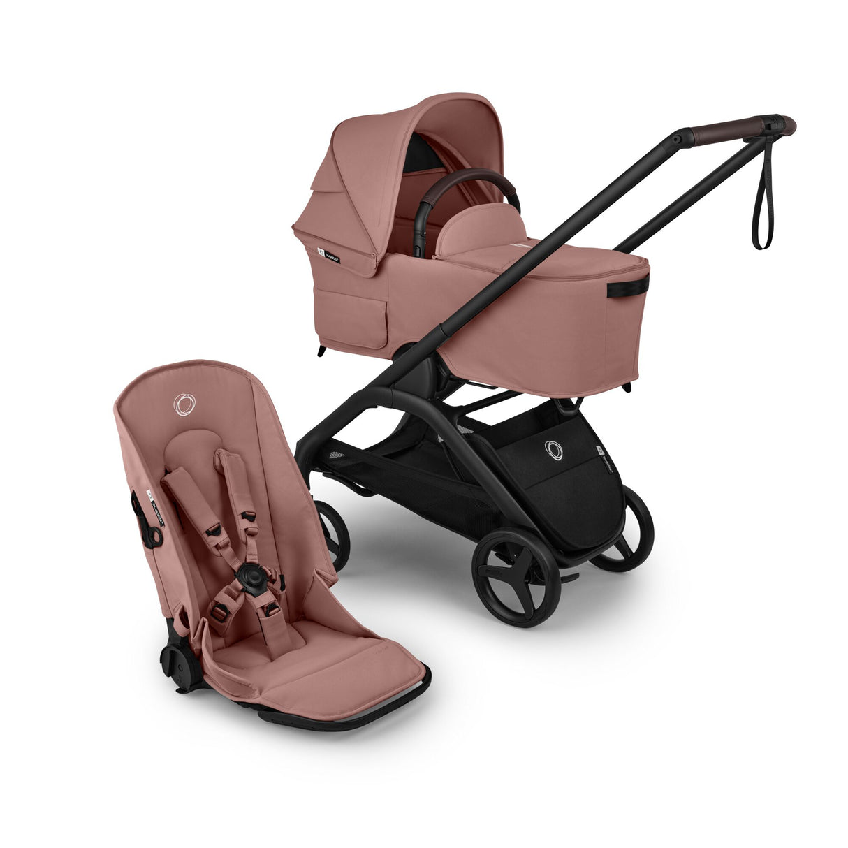 Bugaboo Dragonfly Plus 2-in-1 stroller - Black/Dusty Pink (100515002)