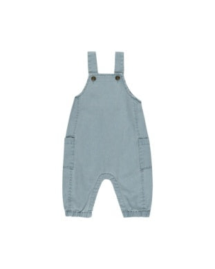 Cargo-style baby overall with functional pockets, comfortable and durable