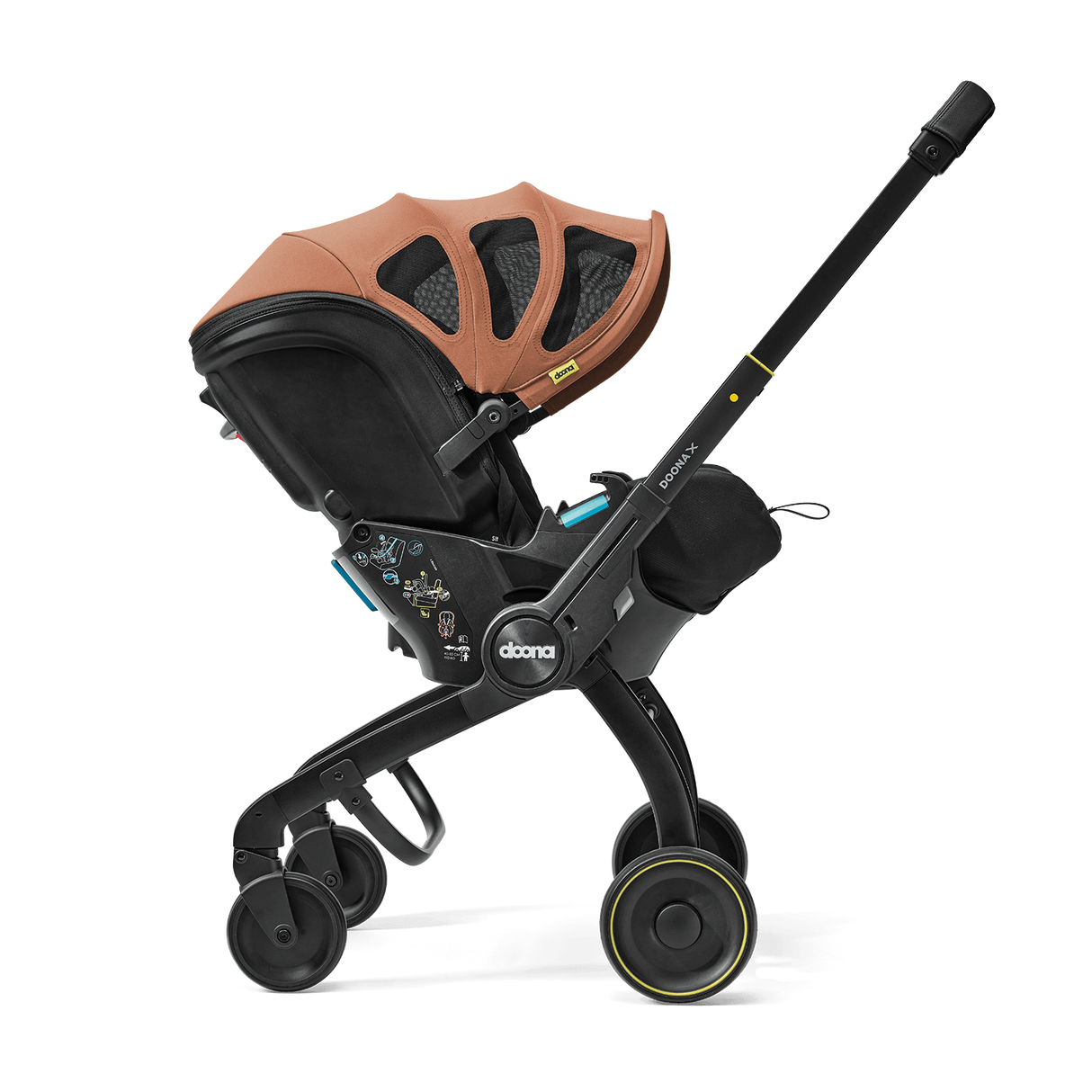 Doona X Summer Canopy - Terracotta on stroller