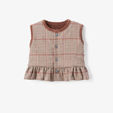 Reversible Velveteen & Plaid Vest