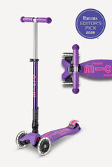 Micro Kickboard Maxi Deluxe LED Foldable Scooter