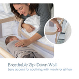 Halo Bedside Bassinet Sleeper adjustable height