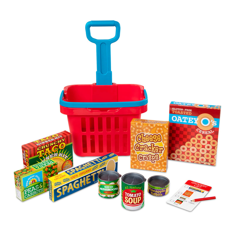 Melissa & Doug Rolling Grocery Basket