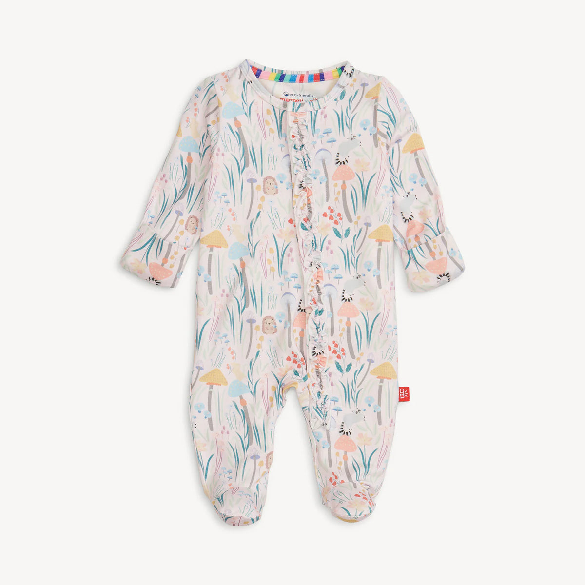 SHROOM AND BLOOM MODAL FOOTIE W/ RUFF