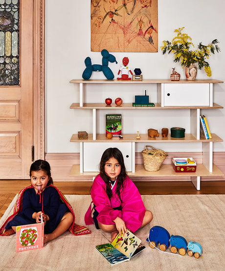 Mini Library bookshelf, compact and stylish storage for children's books and toys