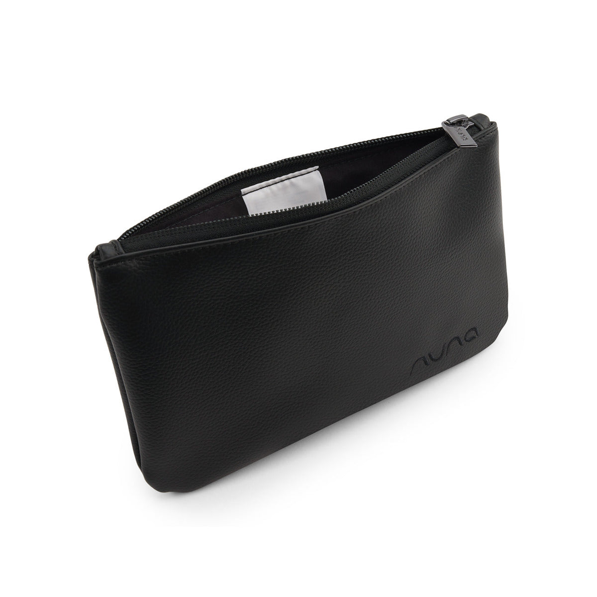 Nuna Leatherette Stroller Organizer Caviar removable zippered pouch