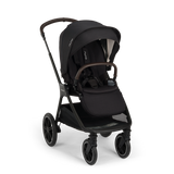 Nuna TRIV LX Stroller in Caviar - angle view