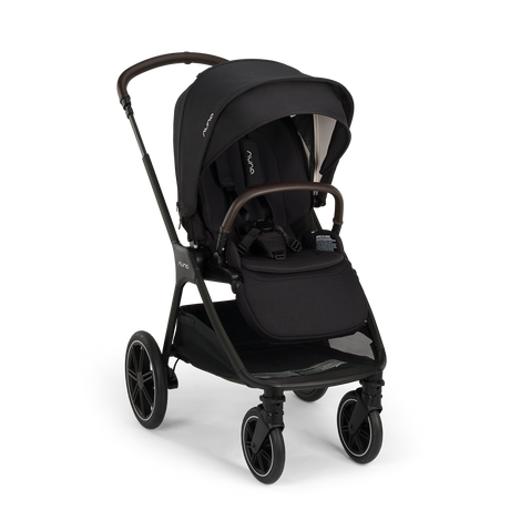 Nuna TRIV LX Stroller in Caviar - angle view