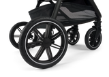 Nuna TRIV LX Stroller in Caviar - wheel detail