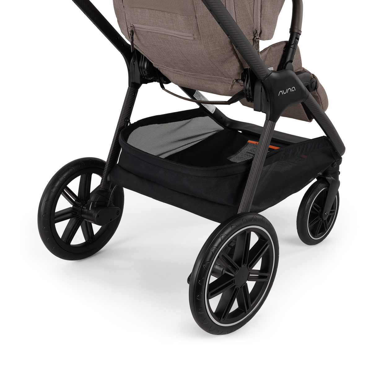 Nuna TRIV LX Stroller in Cedar - basket and wheels