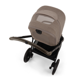 Nuna TRIV LX Stroller in Cedar - canopy peek-a-boo window