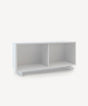 Perch twin-size wall shelf with sleek modern design, perfect for organizing books and toys in kids' rooms