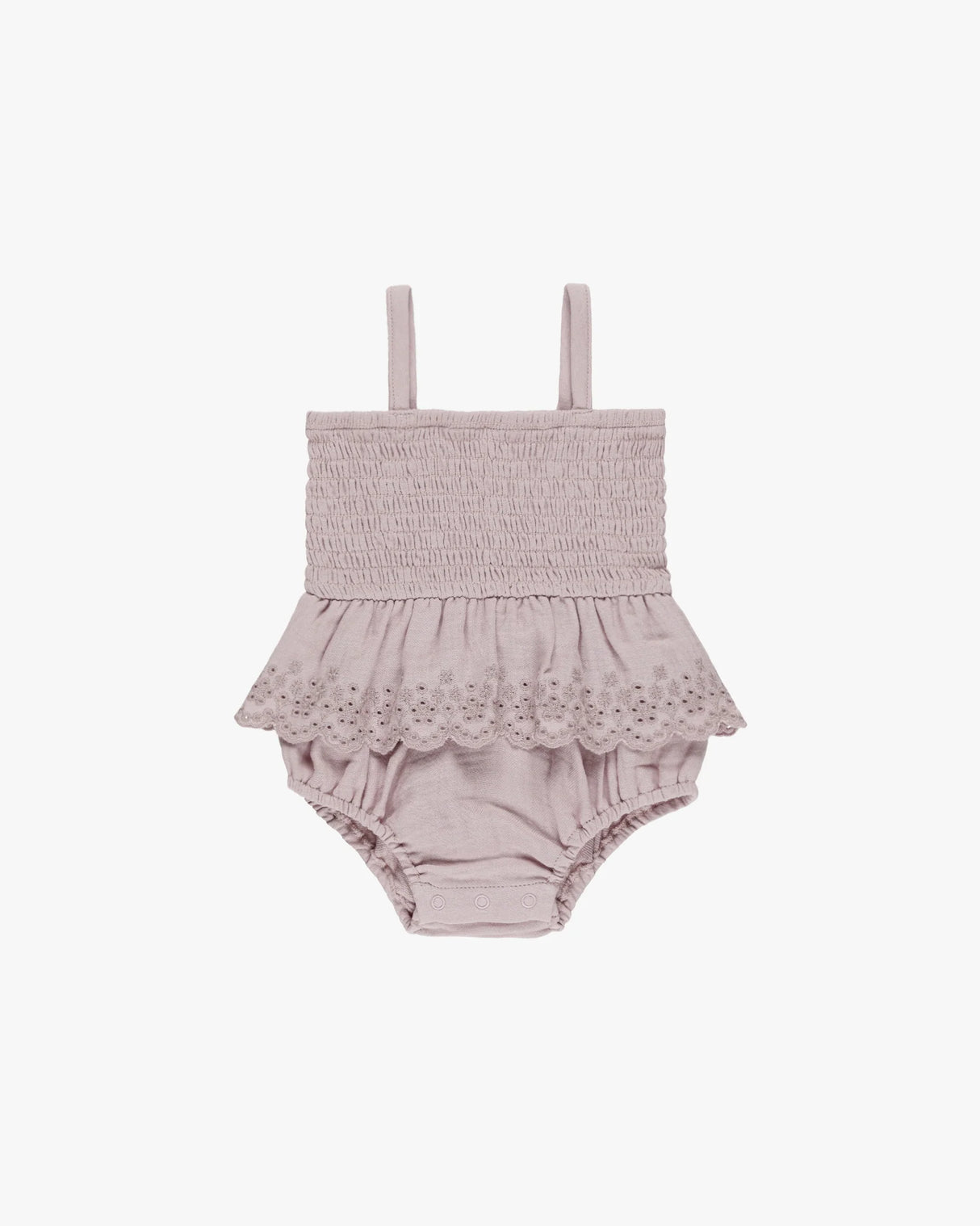 Smocked Skirted Romper || Lavender
