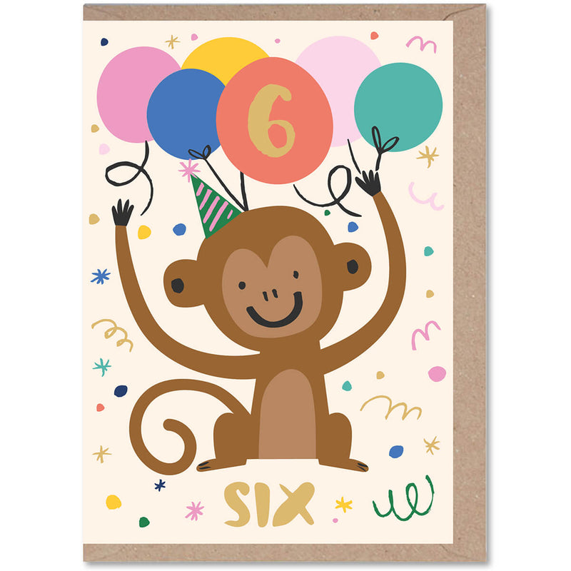 6 Monkey card