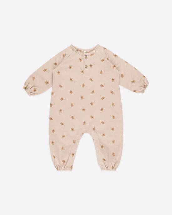 Henley Jumpsuit - Gingerbread