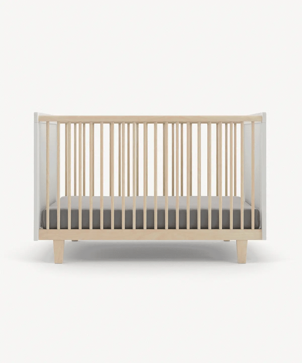 Rhea Crib - Birch - White
