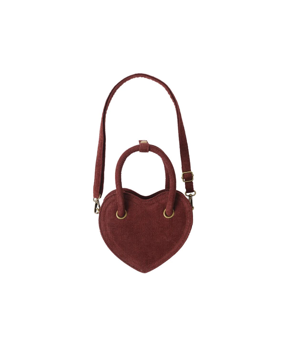 Rylee + Cru || HEART PURSE || BURGUNDY