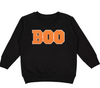 Kids Halloween Sweatshirt - "Boo" Patch