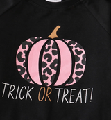 Halloween Pumpkin Leopard Bell Pants Set