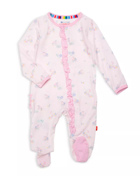 Forget Me Not Footie With Ruffles