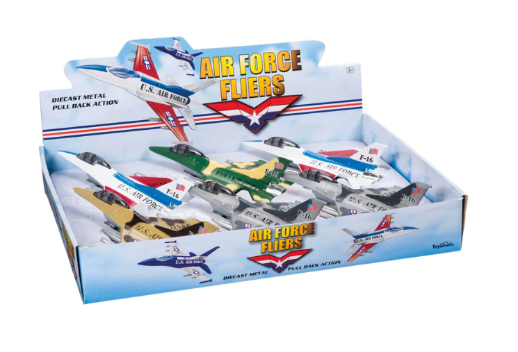 Air Force Fliers, Pull Back Action - Toy Planes