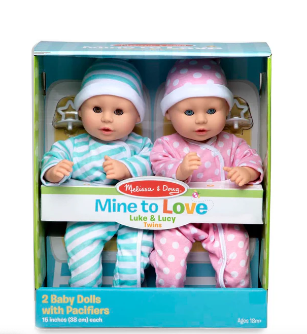 Mine to Love Twins Luke & Lucy Dolls