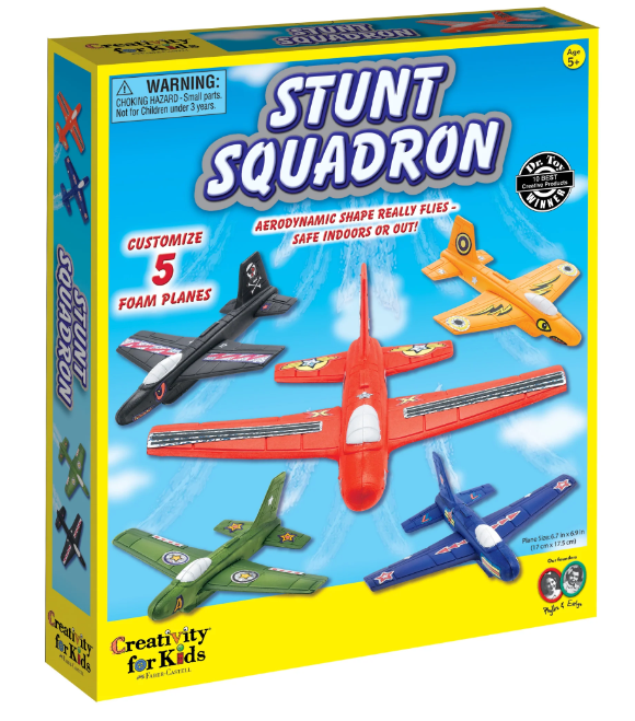 Foam Airplane Stunt Squadron Craft Kit For Kids