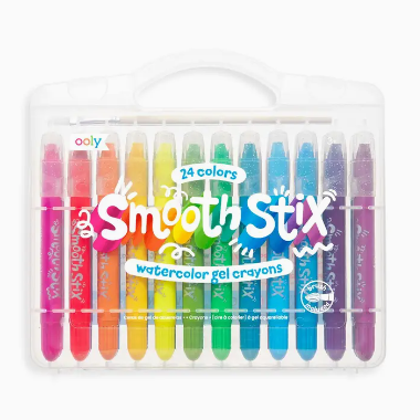 Smooth Stix Watercolor Gel Crayons - Set of 12 Colors