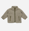 Shearling Zip Jacket Olive