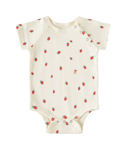 Pehr Short-Sleeve Snap Button Onesie