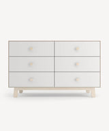 Sparrow 6-drawer dresser in modern design, spacious storage for baby or kids' room