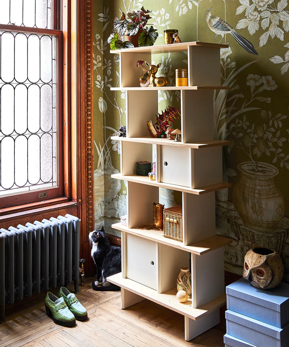 Vertical Mini Library - Birch