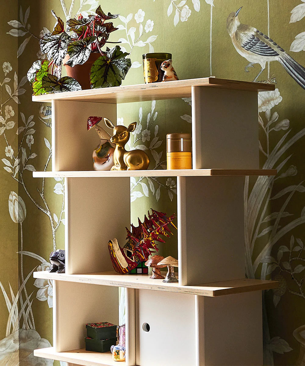 Vertical Mini Library - Birch