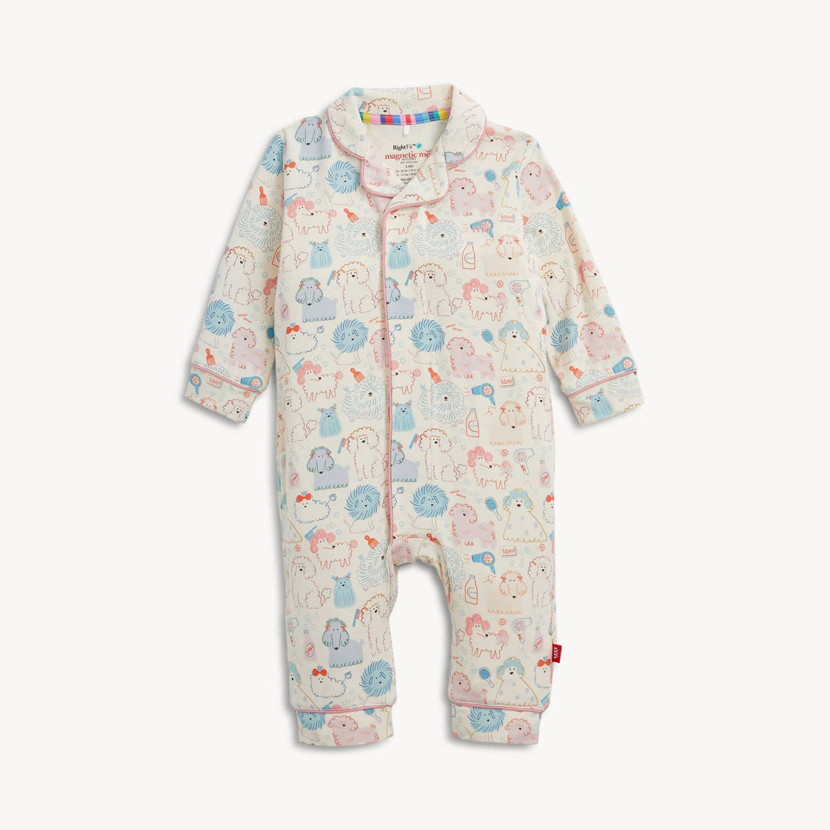 POODLE PAWLOR RF ROMPER W PIPING