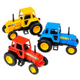 3.75" Diecast Pull Back Farm Tractors