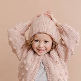 Classic Pom Hat Blush Baby Kids Fall Winter Beanie
