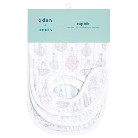organic cotton snap bibs 3 pack