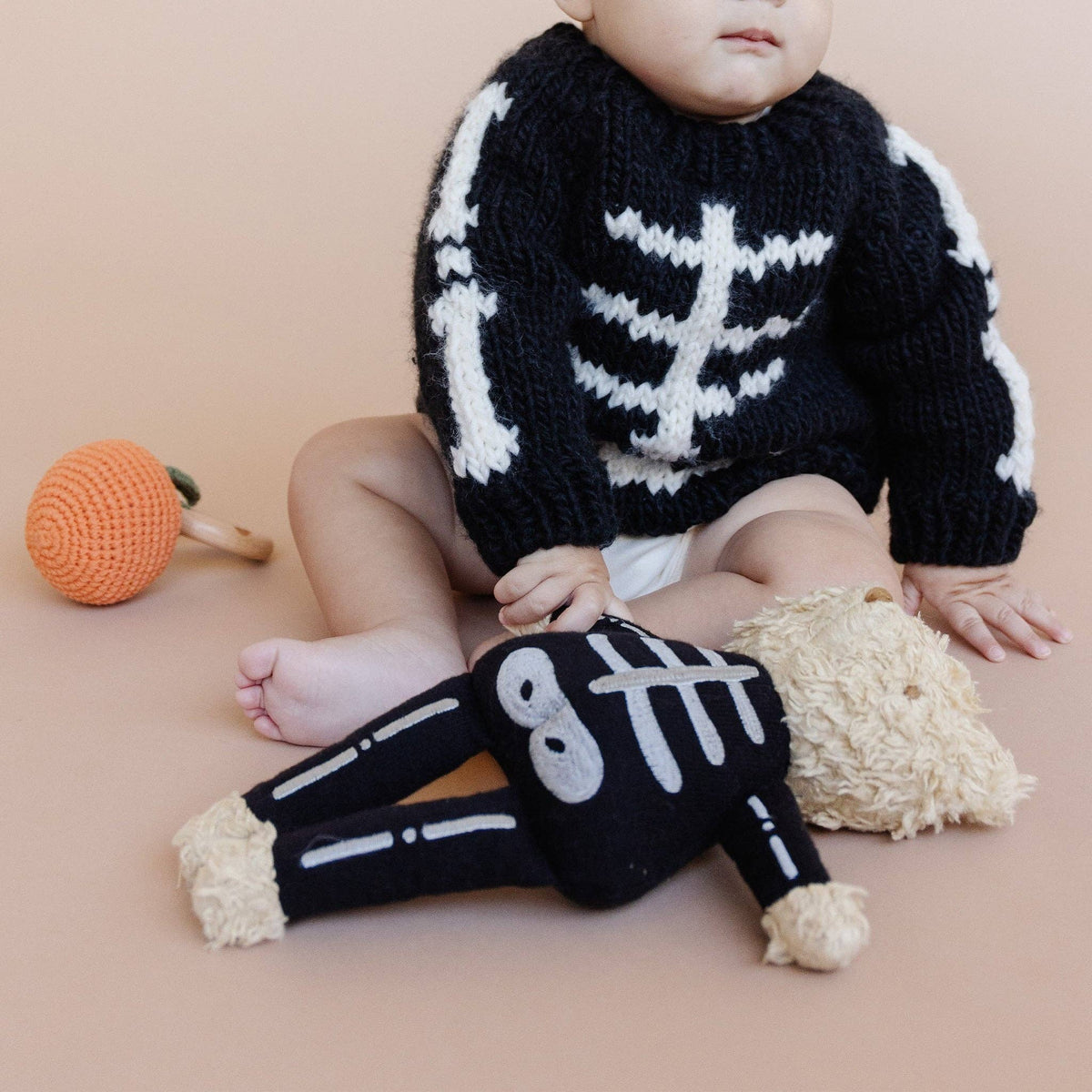 Skeleton Sweater Baby Kid Halloween Costume Fall