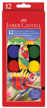 Watercolor Paint Pan Set - 12 Highly Pigmented Colors