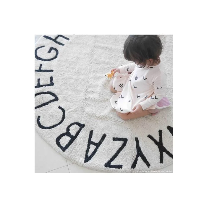 Round Abc Natural-Black