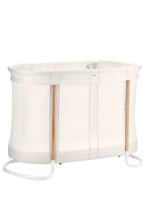 BabyBjörn Baby Crib in white with mesh sides