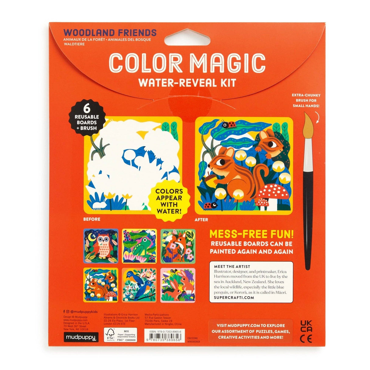 Woodland Friends Color Magic Water-reveal Kit