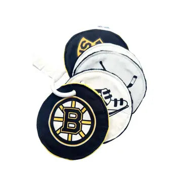 Boston Bruins Sensory Crinkle Stroller Card Toy
