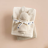 Heirloom Pique Blanket Birch Organic Cotton Embroidery Blank