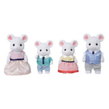 Calico Critters Marshmallow Mouse Family, 4 Figures