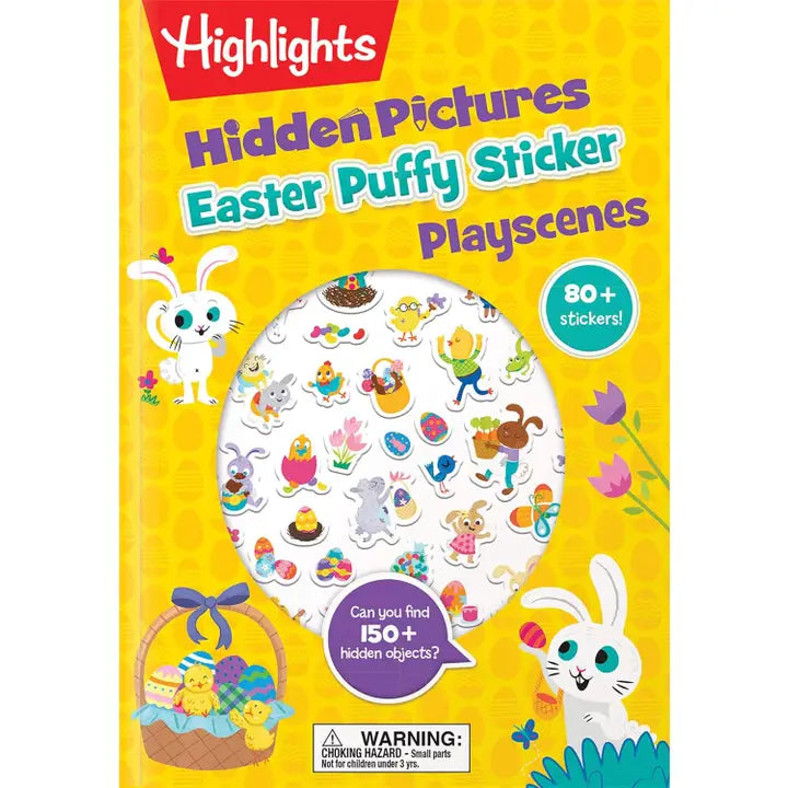 Easter Hidden Pictures Puffy Sticker Playscenes