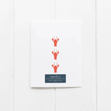 Lobster Sweater Welcome Little One Greeting Card